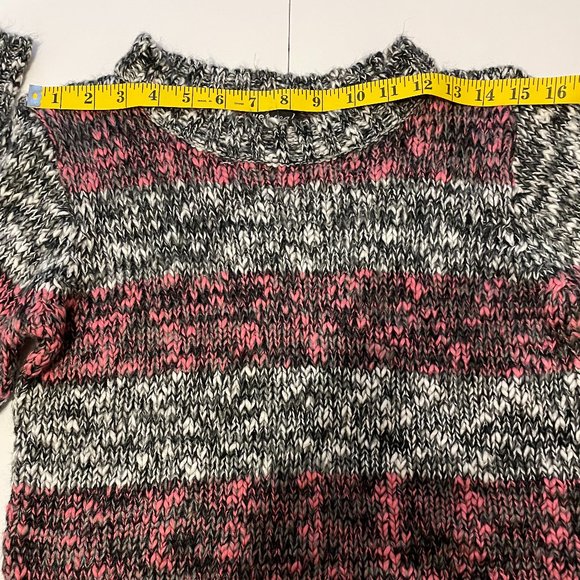 Wet Seal Women Stripped Multicolor Wool Blend  Knit Sweater - Picture 6 of 6